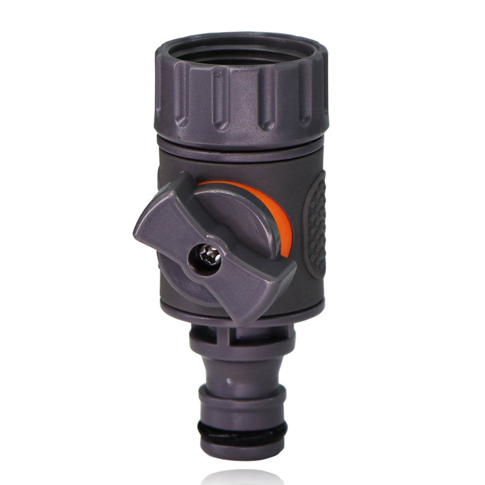 3/4'' BSP Female x 5/8'' (16mm) Hose Connecter with Shut-off