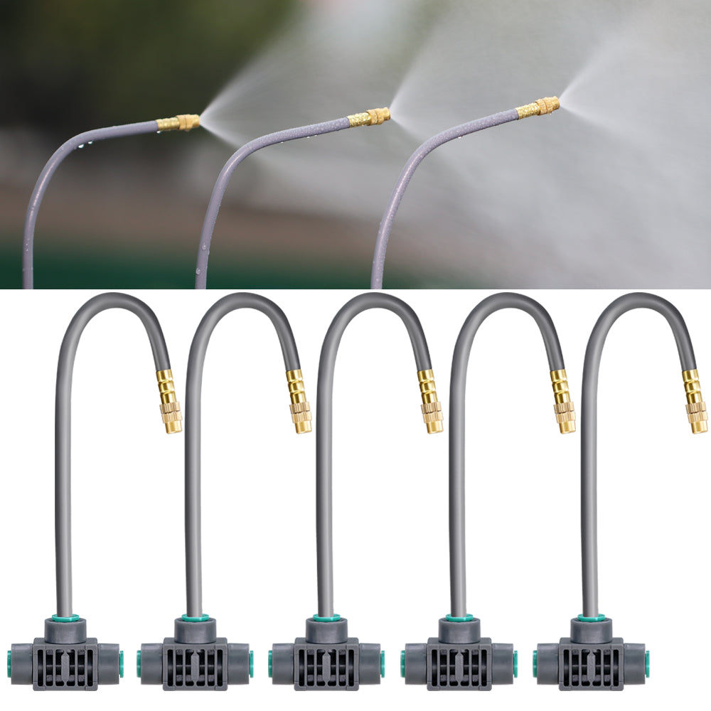 360° Free-Bend Fogging Brass Nozzle Adjustable