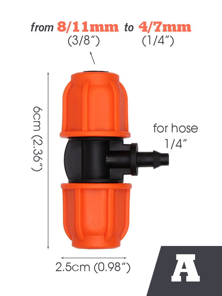 3/8'' Connecters, Orange