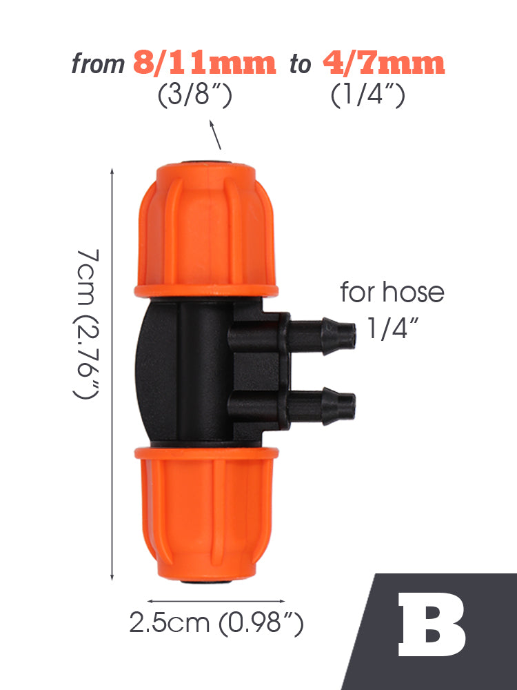 3/8'' Connecters, Orange