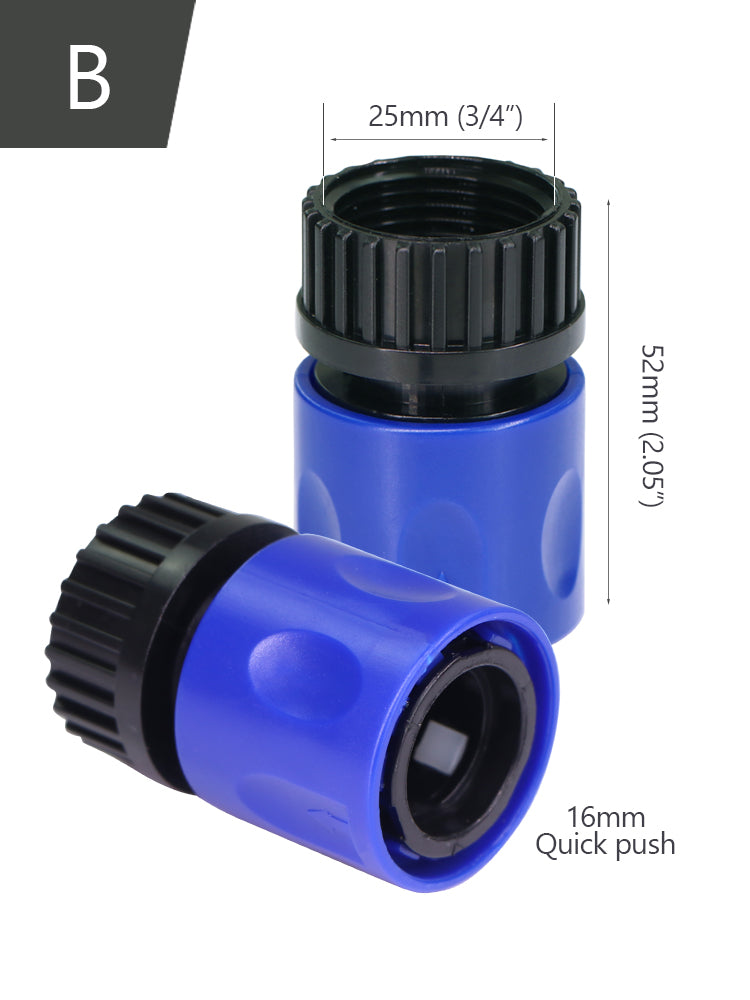 N164 Connecters 3/4'', Blue