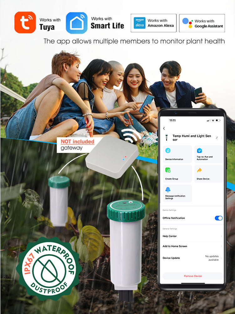 N333 3-IN-1 Zigbee Soil Sensor