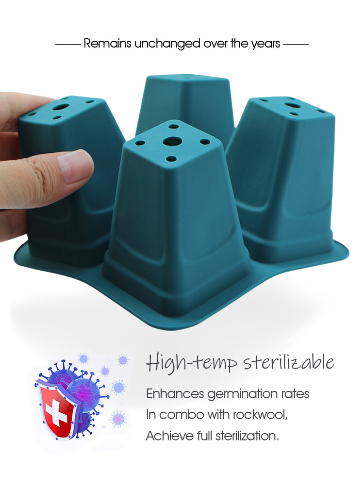 N279 Silicone Seedling Tray, 4-Cell