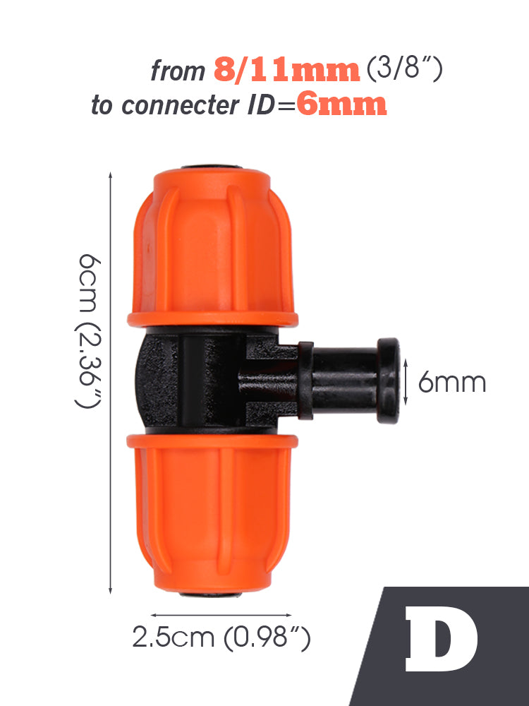 3/8'' Connecters, Orange
