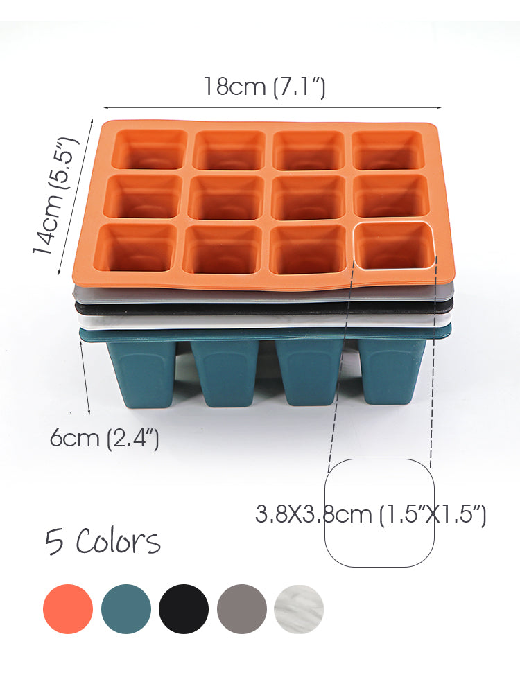 N148 Silicone Seedling Tray, 12-Cell
