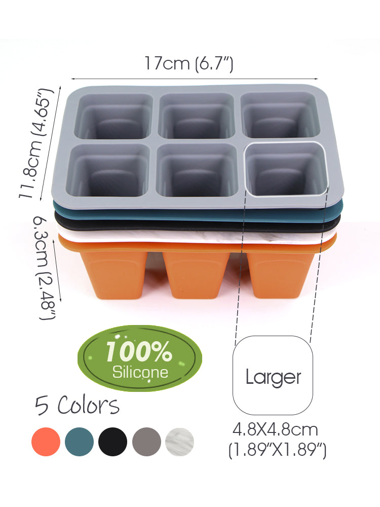 N278 Silicone Seedling Tray, 6-Cell