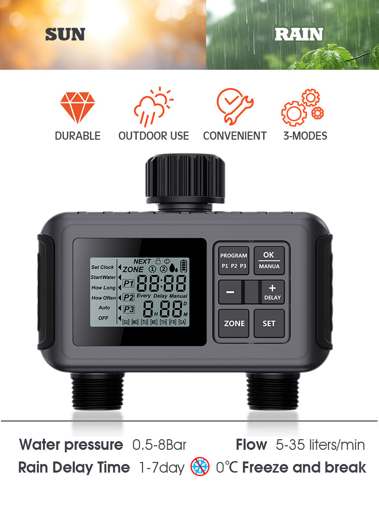 N182 Garden Timer, 2-Way