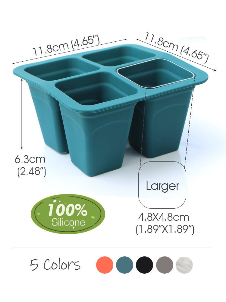 N279 Silicone Seedling Tray, 4-Cell