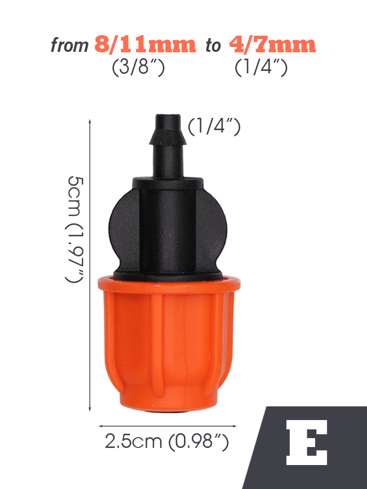 3/8'' Connecters, Orange