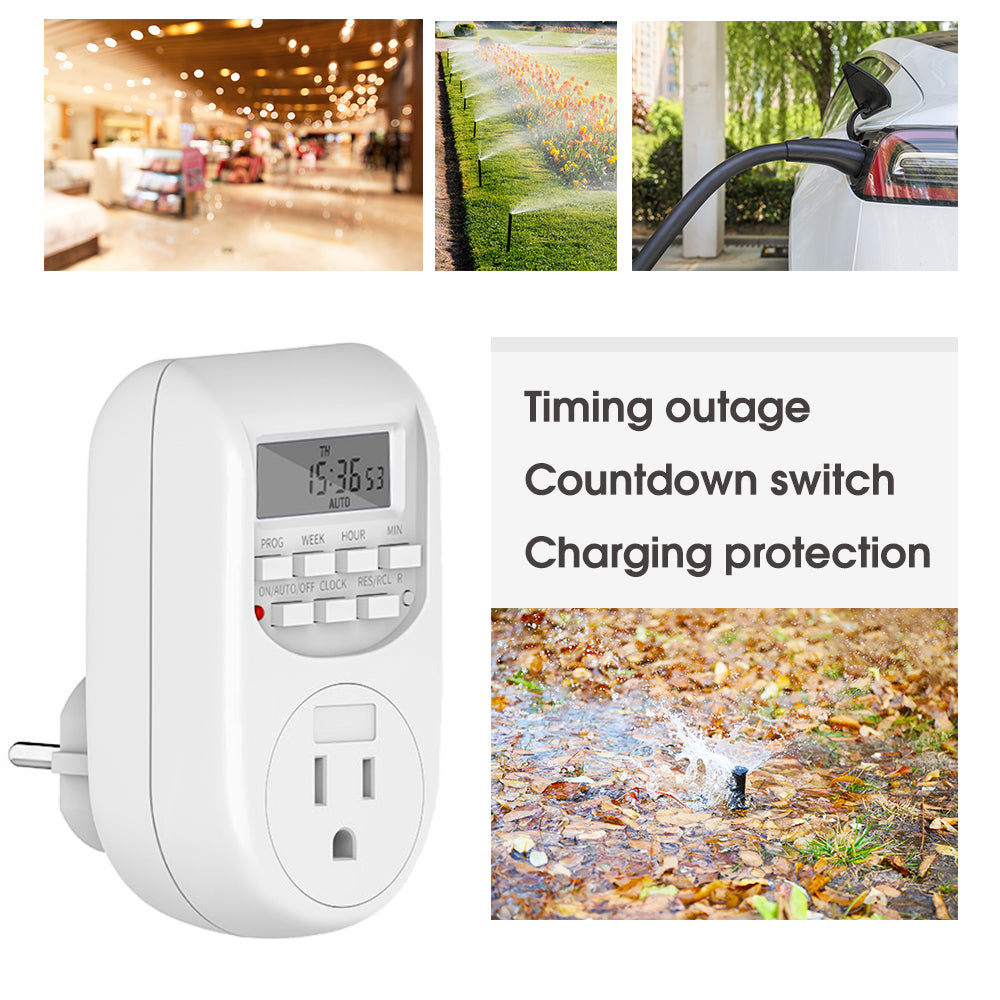 7 Day Heavy Duty Digital Programmable Timer 16 Programs