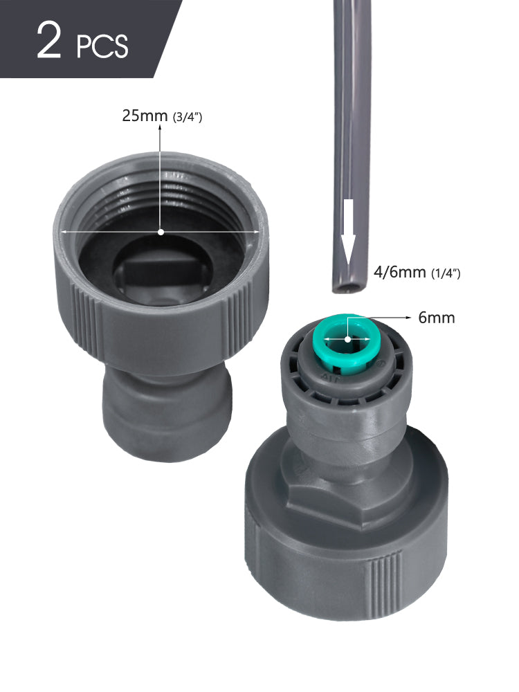 N255 1/4'' (4/6MM) PE Tubing Fittings