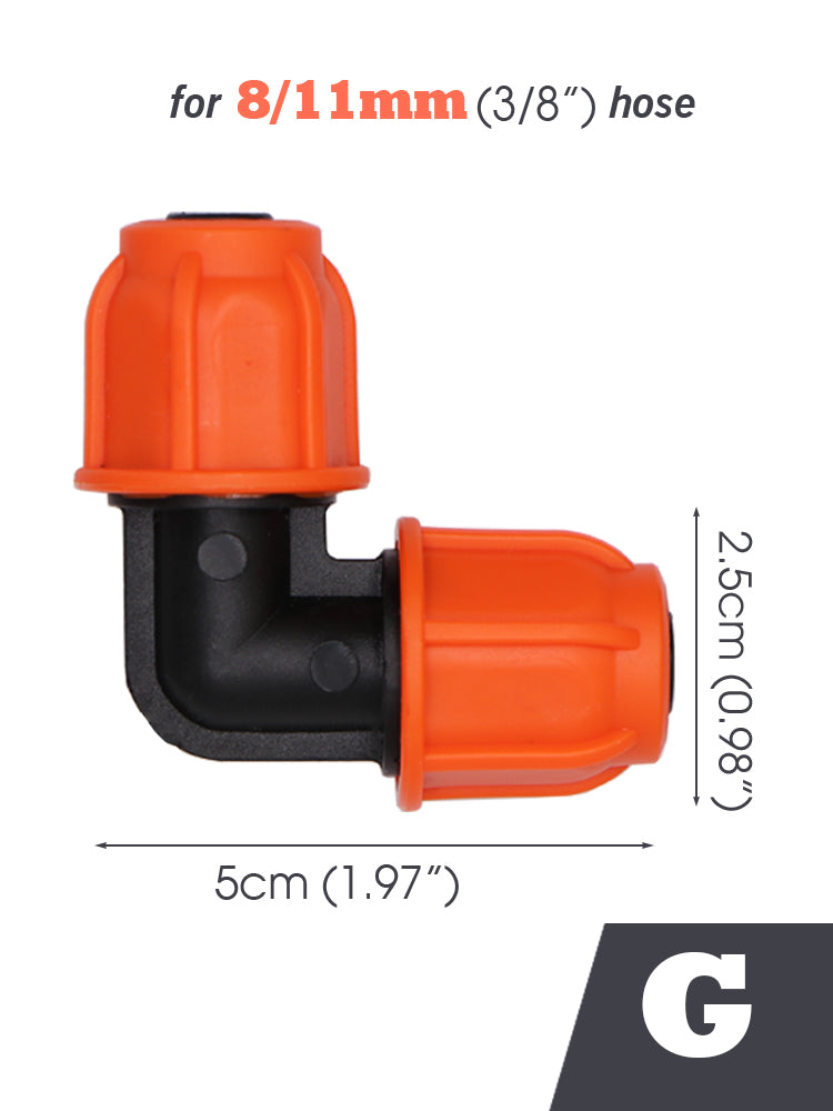 3/8'' Connecters, Orange