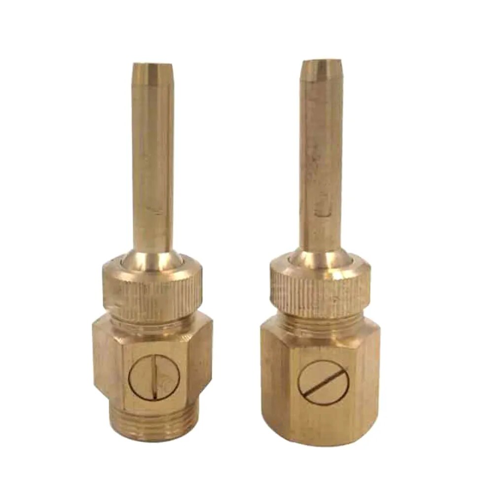 Brass Curtain Fountain Nozzle with Valve, Water Outlet Direction Adjustable Decoration Jet Sprinkler