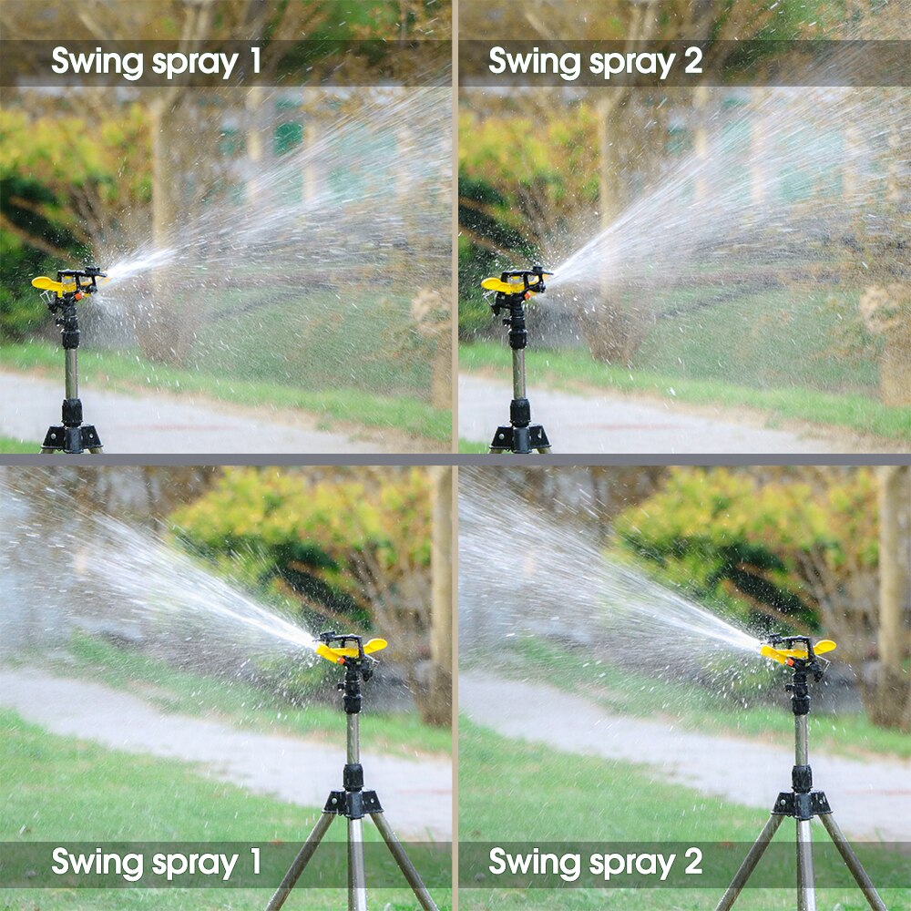 1/2'' 3/4'' Male Rotating Rocker Sprinklers, 360° Adjustable Rotary Jet Nozzles