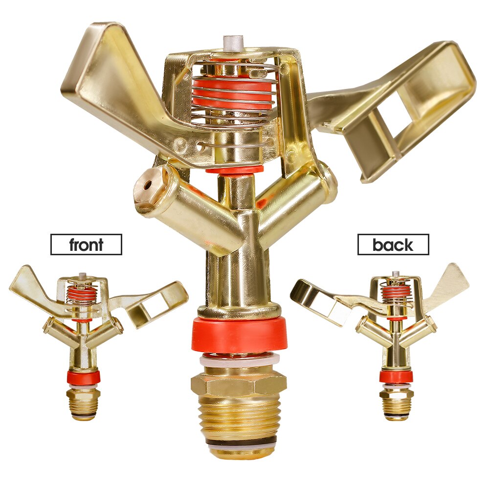 1/2'' 3/4'' Rotating Agricultural Irrigation Sprinkler, Zinc Alloy 360° Rocker Arm