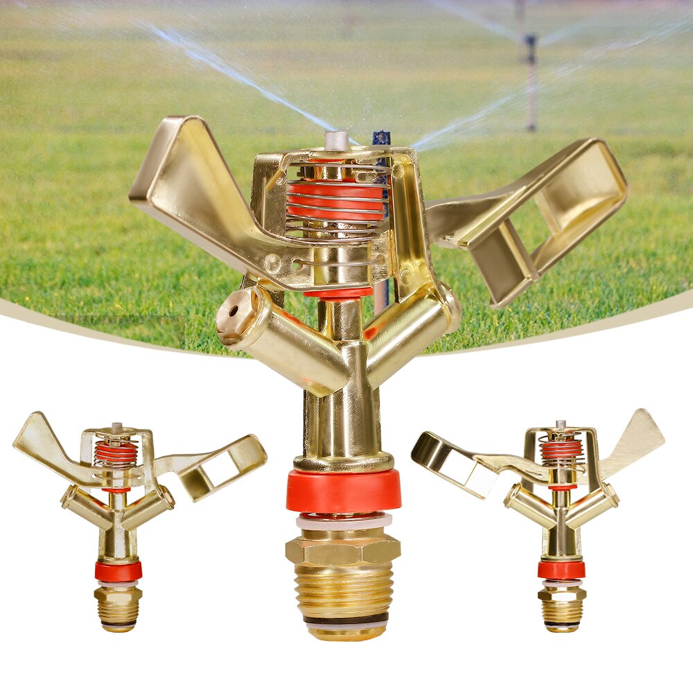 1/2'' 3/4'' Rotating Agricultural Irrigation Sprinkler, Zinc Alloy 360° Rocker Arm