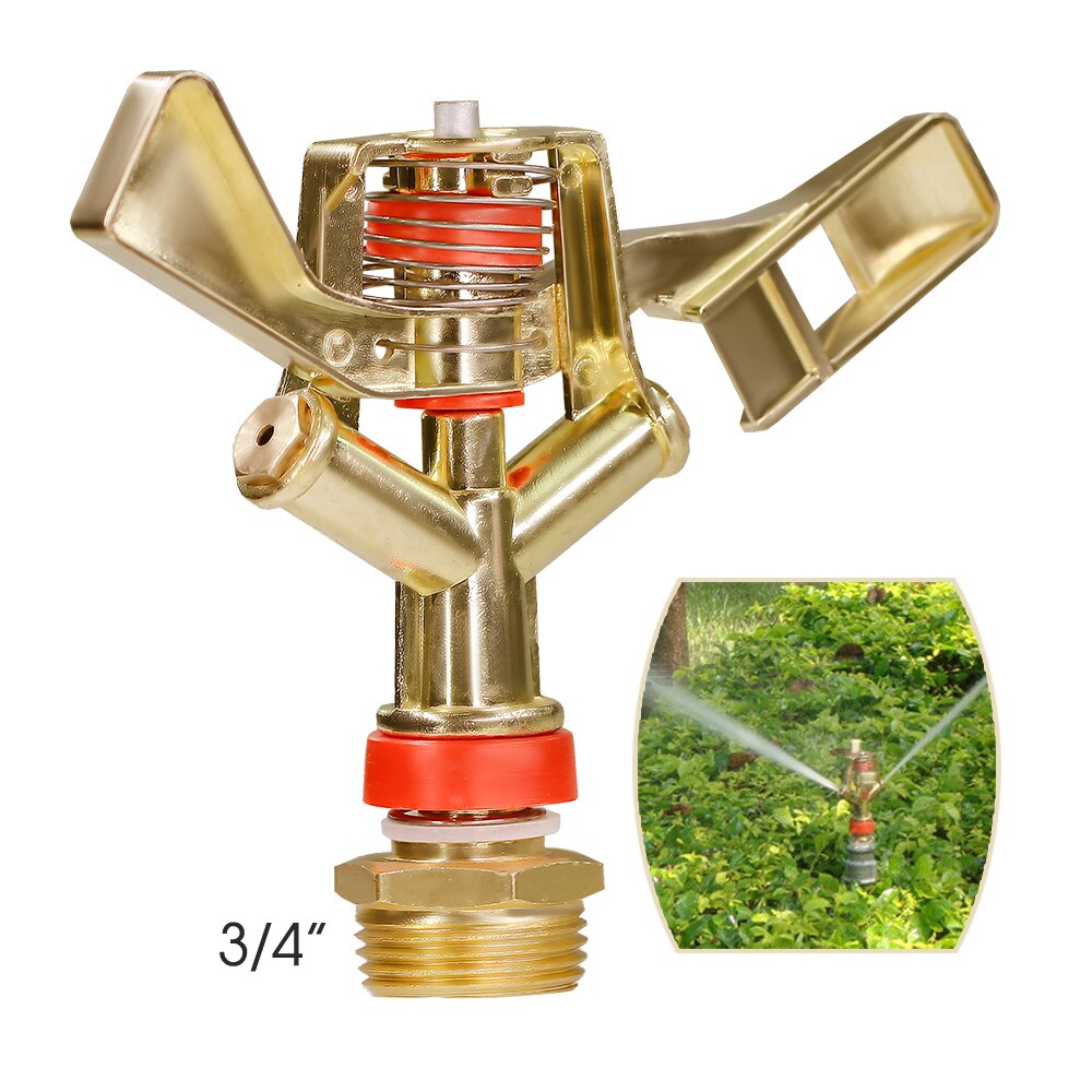 1/2'' 3/4'' Rotating Agricultural Irrigation Sprinkler, Zinc Alloy 360° Rocker Arm
