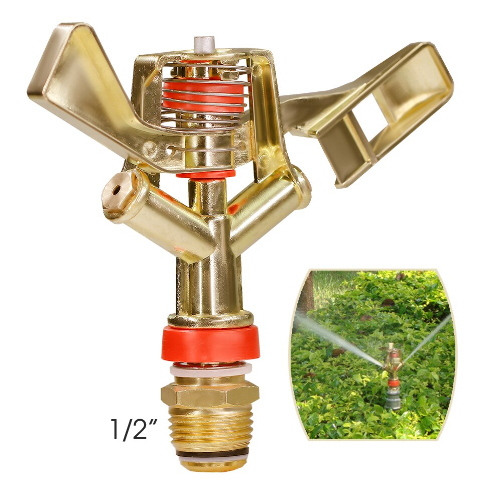 1/2'' 3/4'' Rotating Agricultural Irrigation Sprinkler, Zinc Alloy 360° Rocker Arm