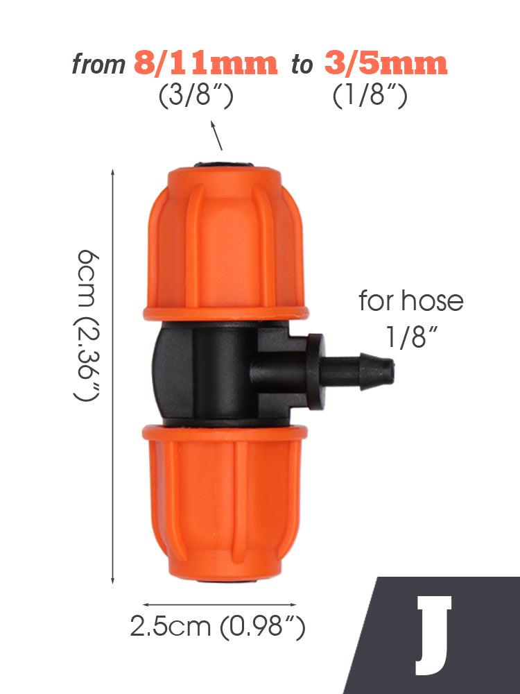 3/8'' Connecters, Orange