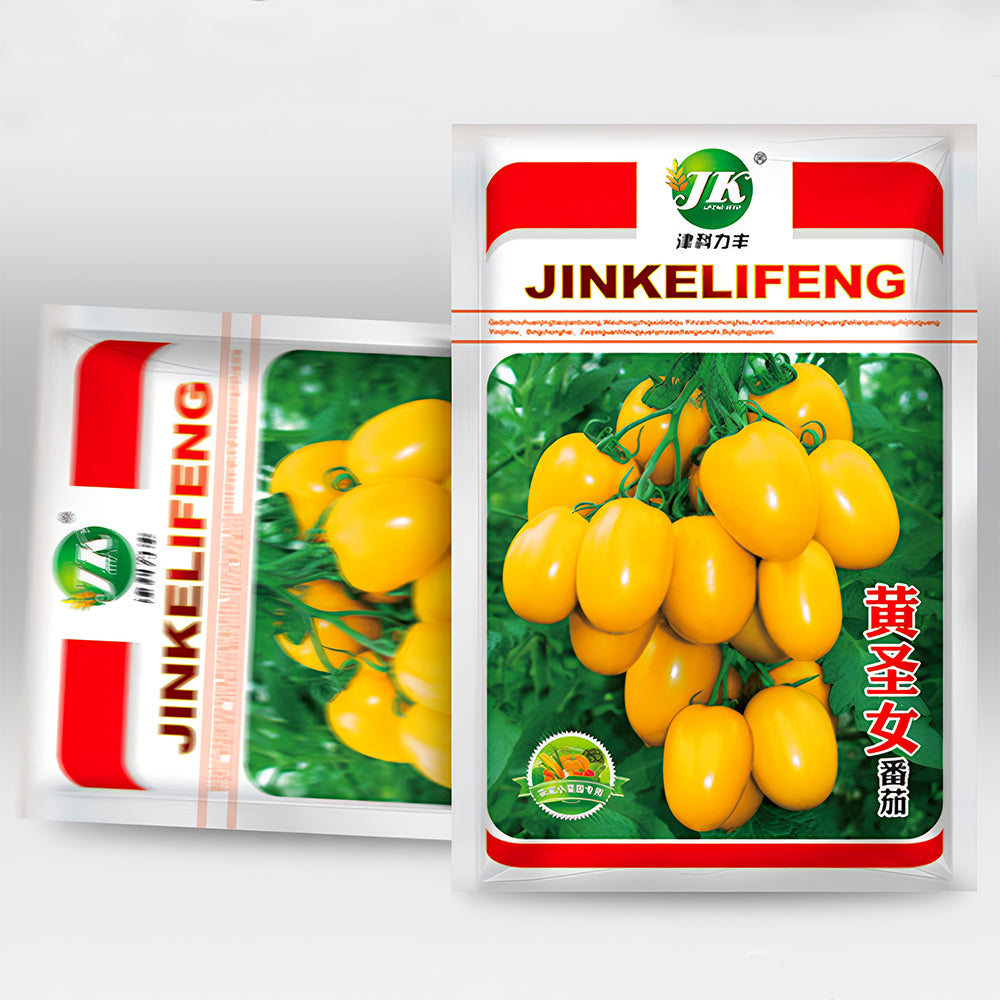 Glowing Gold: 5 Bags (200 Seeds / Bag) of 'Yellow Saint' Cherry Tomatoes