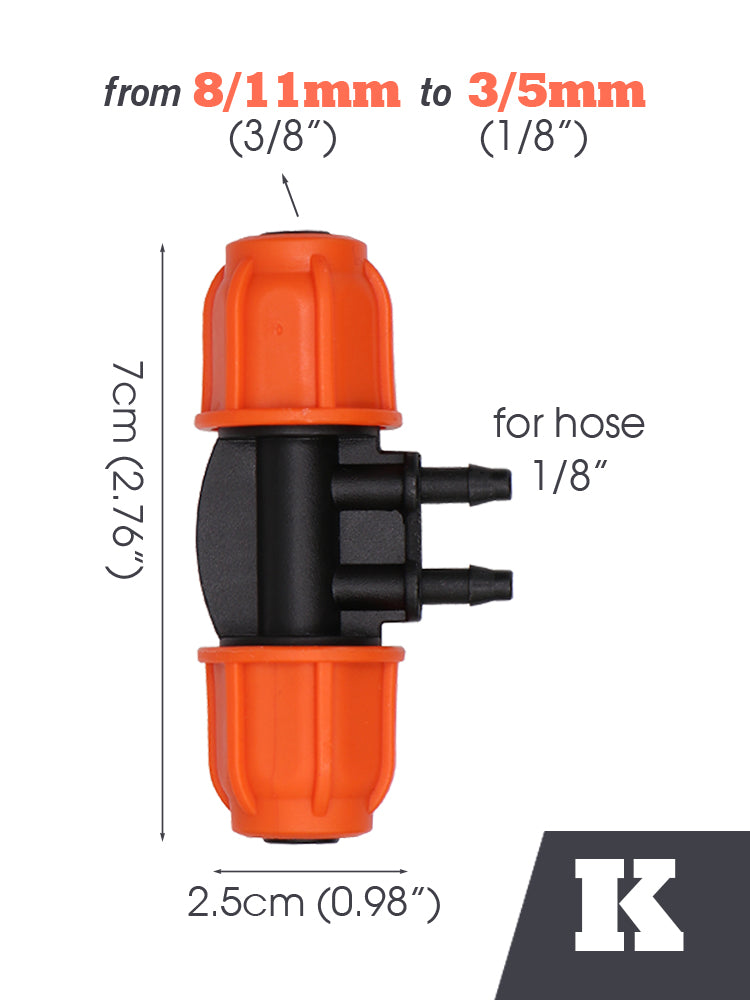 3/8'' Connecters, Orange