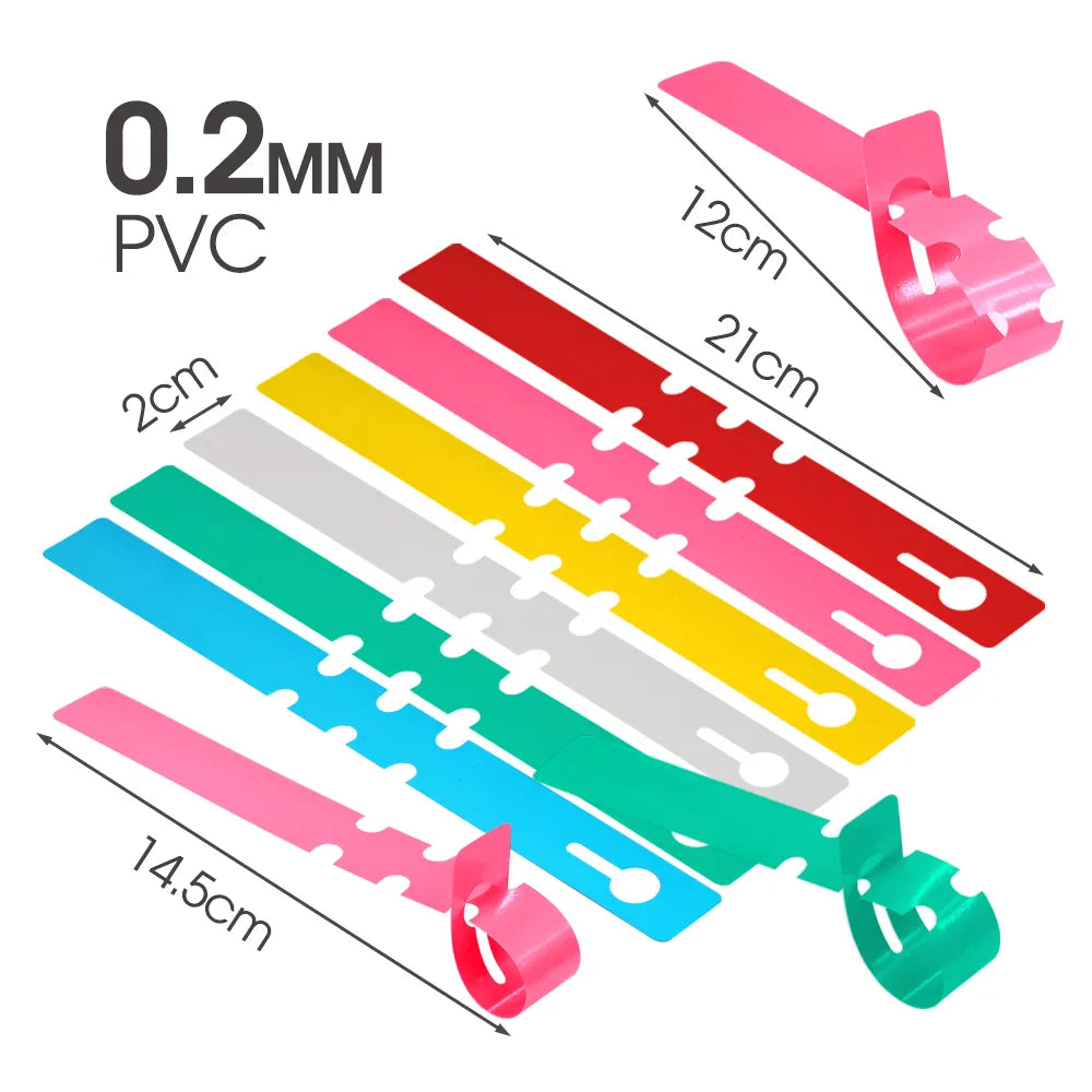 21x2CM Plastic Plant Labels Wrap Around Tree Markers, Set of 120