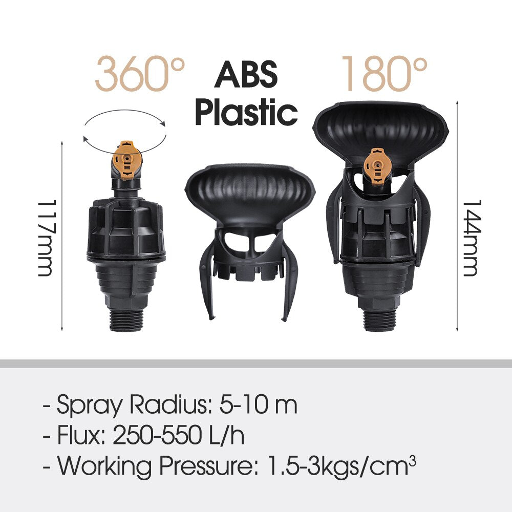 1/2'' Automatic Rotating Sprinkler for Lawn, Garden, Agriculture