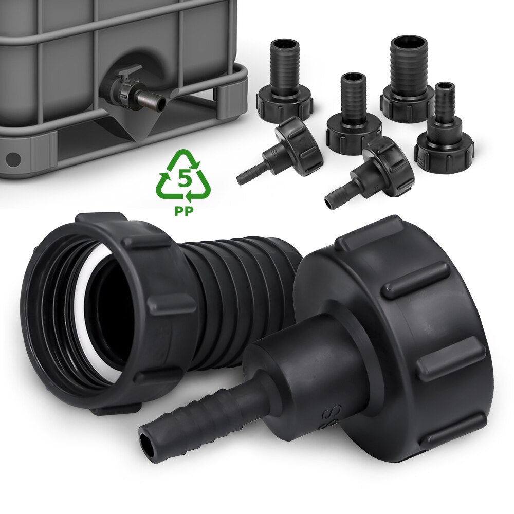 2'' IBC Tote Fittings, Thickened Plastic, Set of 1