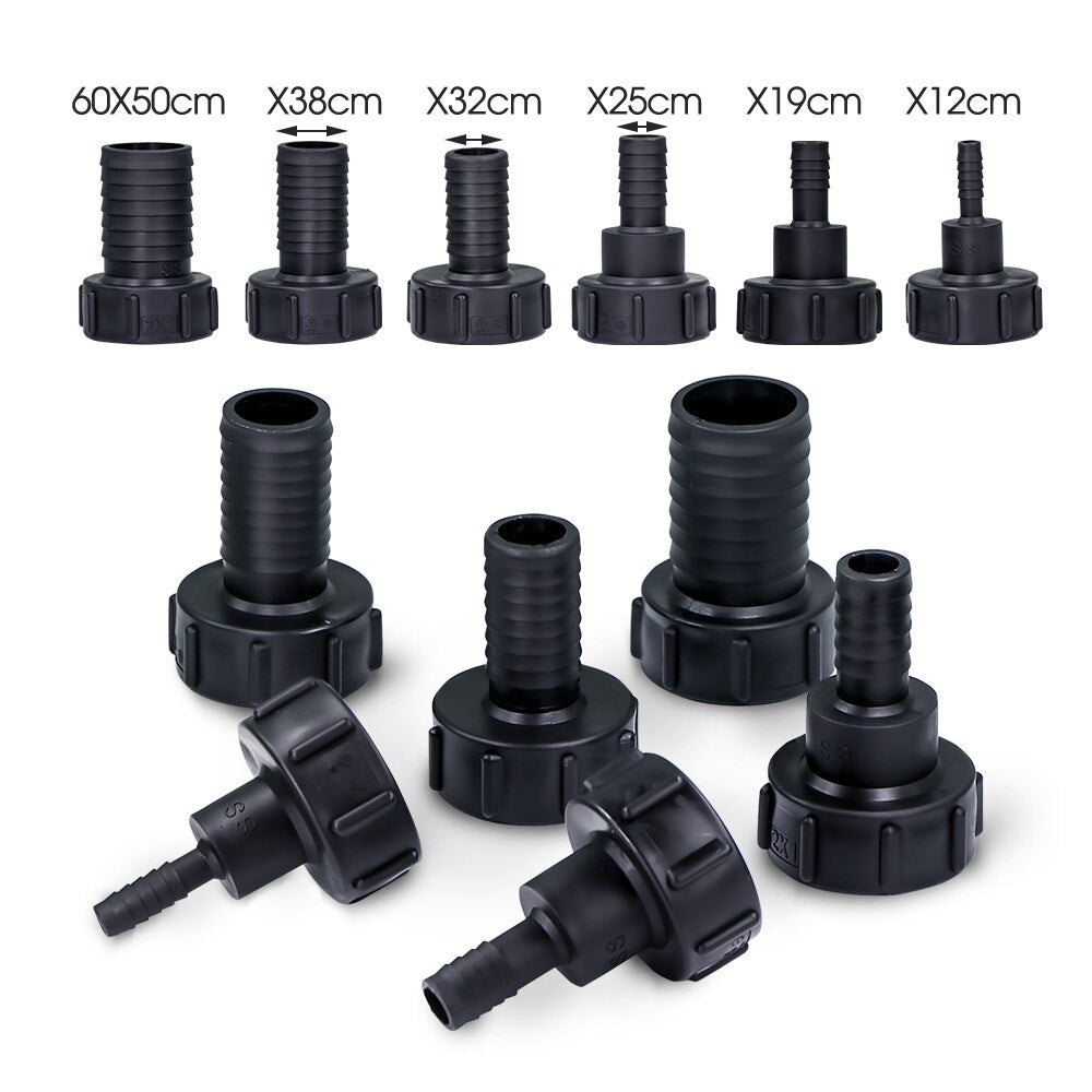 2'' IBC Tote Fittings, Thickened Plastic, Set of 1