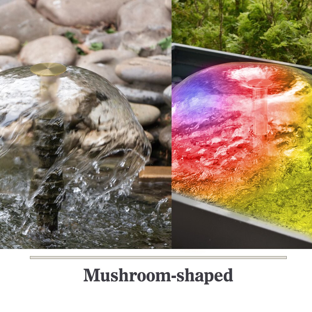Brass Bell Fountain Nozzle, Display Mushroom Water Spray