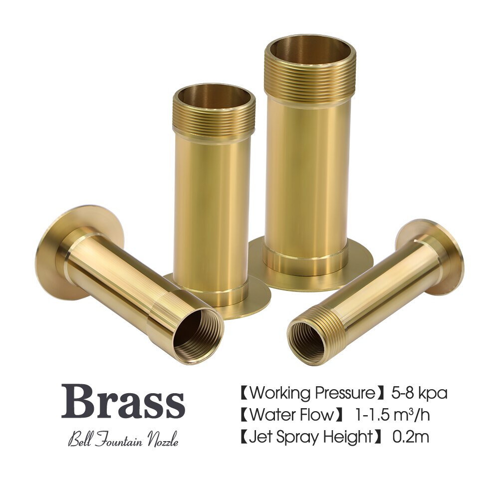 Brass Bell Fountain Nozzle, Display Mushroom Water Spray