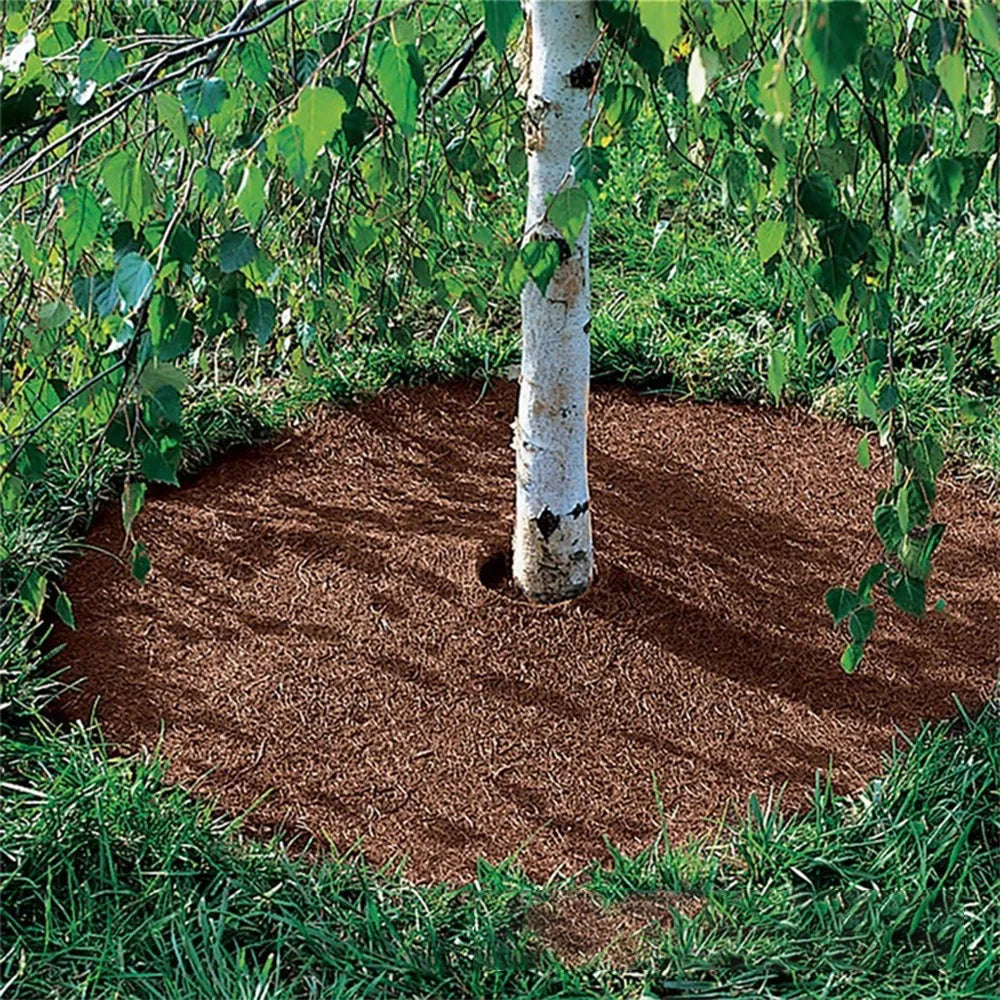 Coco Coir Plant Cover Mulch Mat for Weed Control, Planter Root Protection