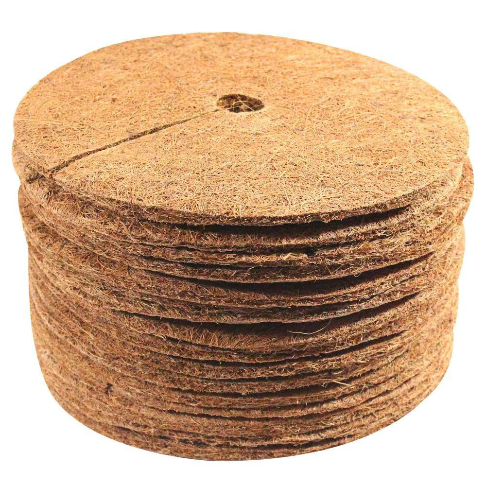 Coco Coir Plant Cover Mulch Mat for Weed Control, Planter Root Protection