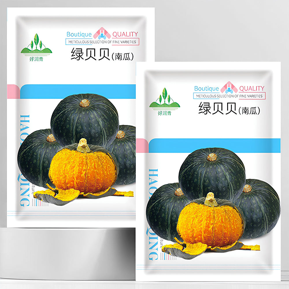 5 Bags (20 Seeds / Bag) of 'Green Baby' Small Pumpkin Seeds