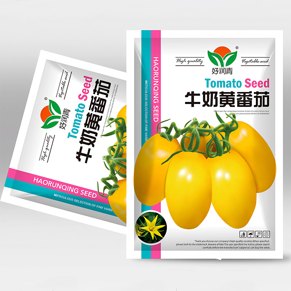 Sunshine Symphony: 5 Bags (200 Seeds/Bag) of 'Radiant Gold' Yellow Tomato Seeds