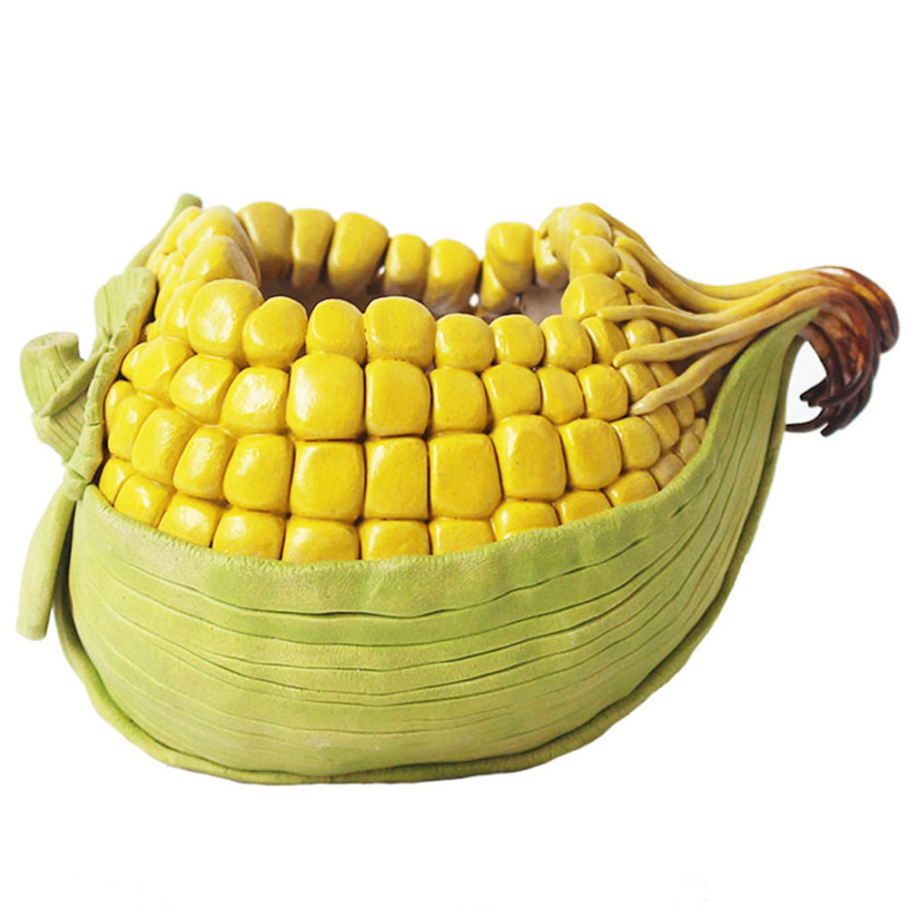 Handmade Ceramic Flower Pot Corn-shaped, Pack of 1