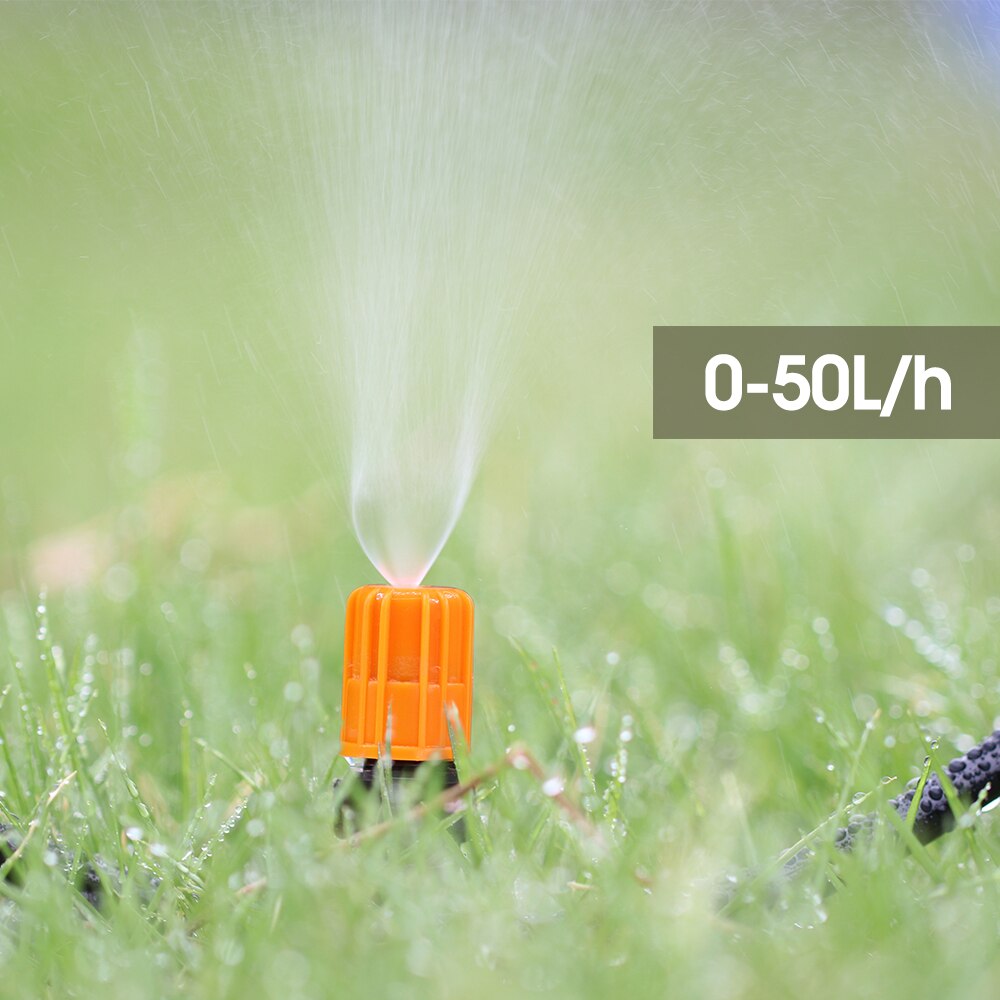 2PCS Adjustable Misting Nozzles with 1/4'' Barb, 6-Outlet