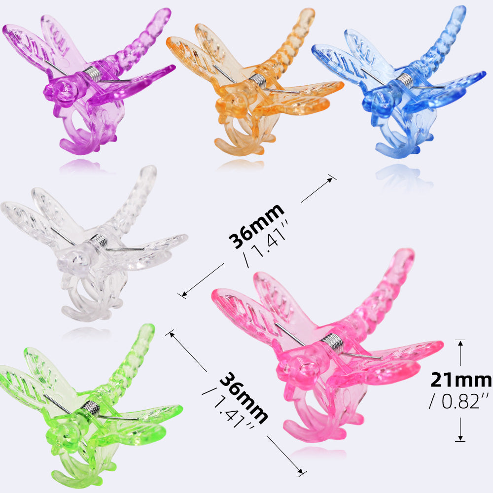 120PCS Dragonfly Orchid Plant Clips