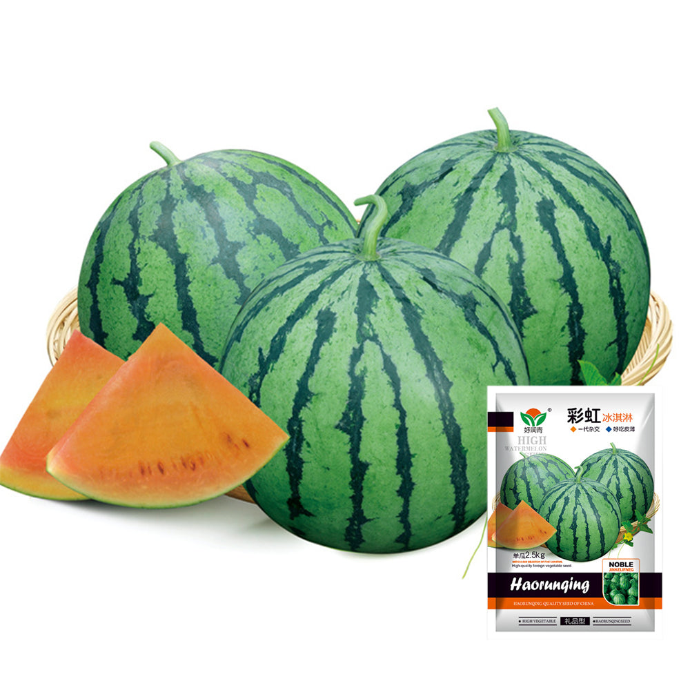 5 Bags (20 Seeds / Bag) 'Rainbow Ice Cream' Series Watermelon Seeds