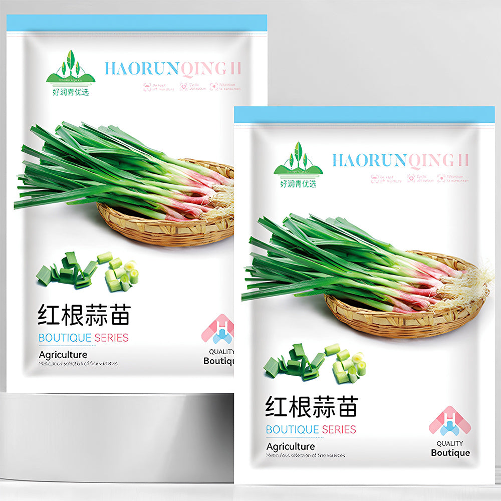 5 Bags (500 Seeds/ Bag) of Red Root Leek Seeds