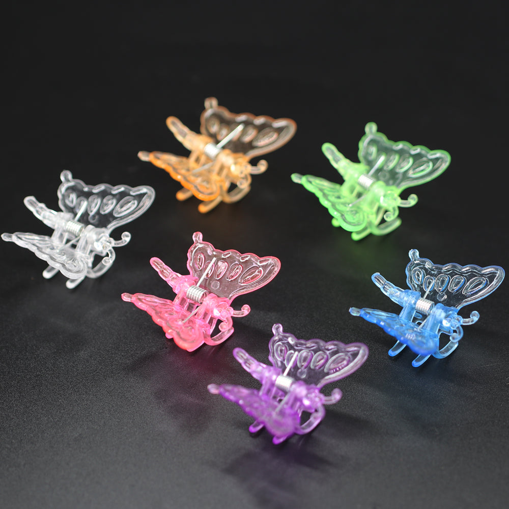 60PCS 20x35MM Colorful Butterfly Plant Clips