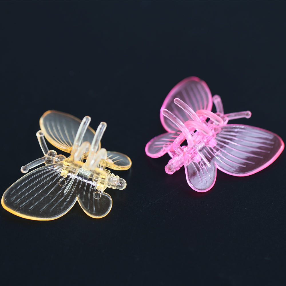 60PCS Butterfly Orchid Plant Clips Round Wings