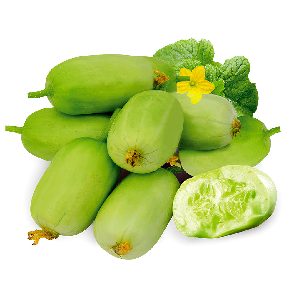 Golden Whispers Fruits: 5 Bags (10 Seeds/Bag) of Petite Creamy Thumb Cucumbers