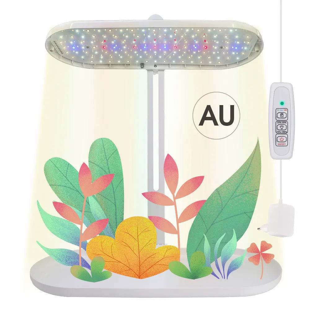 45x19x45CM Table Plant LED Grow Light with Tray with 4 Dimmable Levels