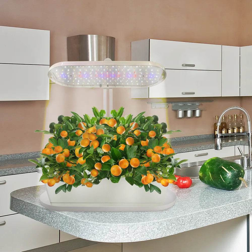 45x19x45CM Table Plant LED Grow Light with Tray with 4 Dimmable Levels