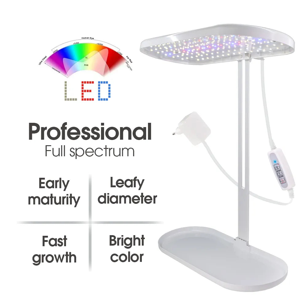 45x19x45CM Table Plant LED Grow Light with Tray with 4 Dimmable Levels