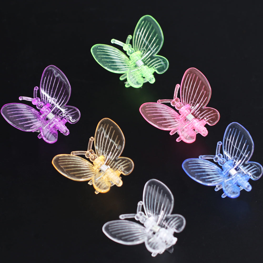 60PCS Butterfly Orchid Plant Clips Round Wings