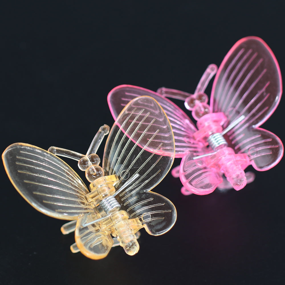 60PCS Butterfly Orchid Plant Clips Round Wings