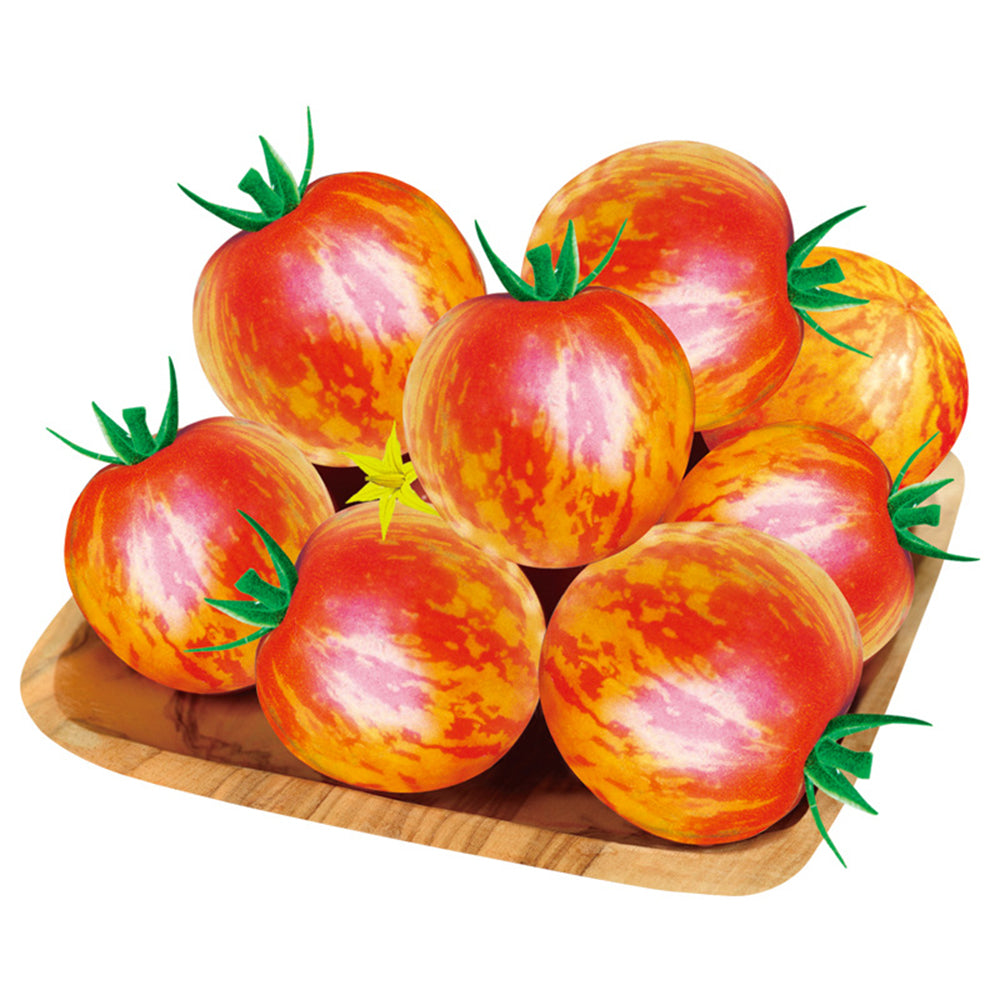 Colorful Bounty: 5 Bags (200 Seeds / Bag) of Red Zebra Tomatoes