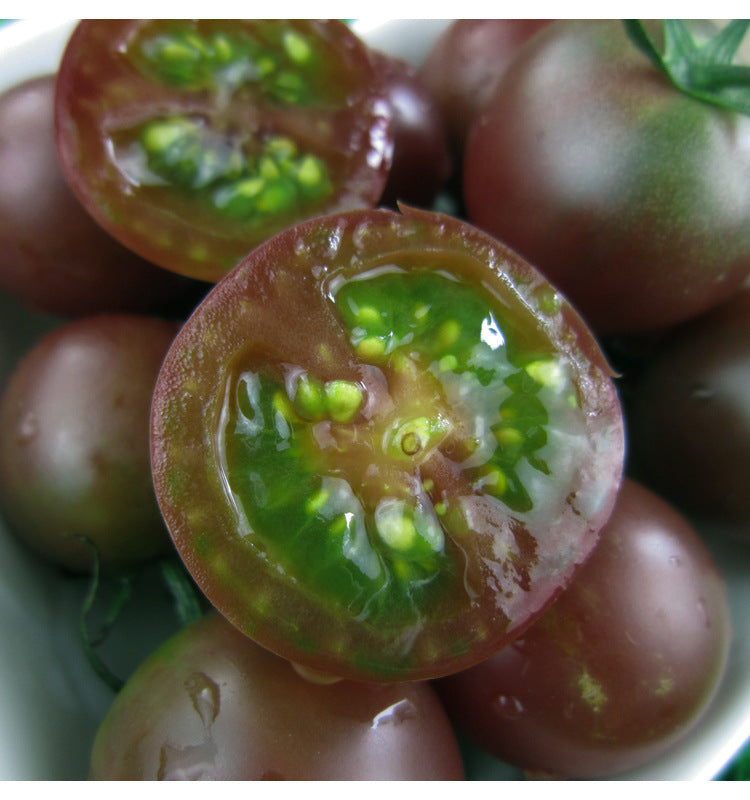 Gourmet Gardening: 5 Bags of Premium 'Black Pearl' Series Black Tomato Seeds